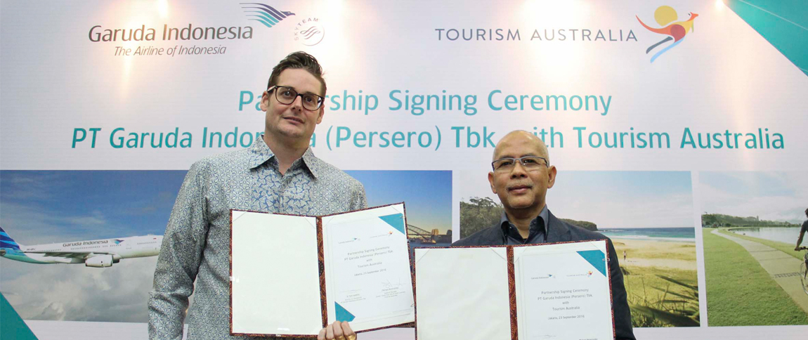 Sukses Terbangkan 50.000 Penumpang, Garuda Indonesia Perpanjang Kerjasama Tourism Australia