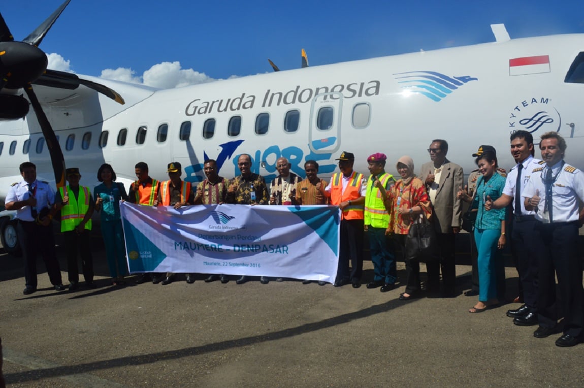 Perluas Konektivitas Wilayah Timur Indonesia, Garuda Indonesia Resmikan Rute Baru Maumere – Denpasar Dan Penerbangan Langsung Jakarta – Kupang