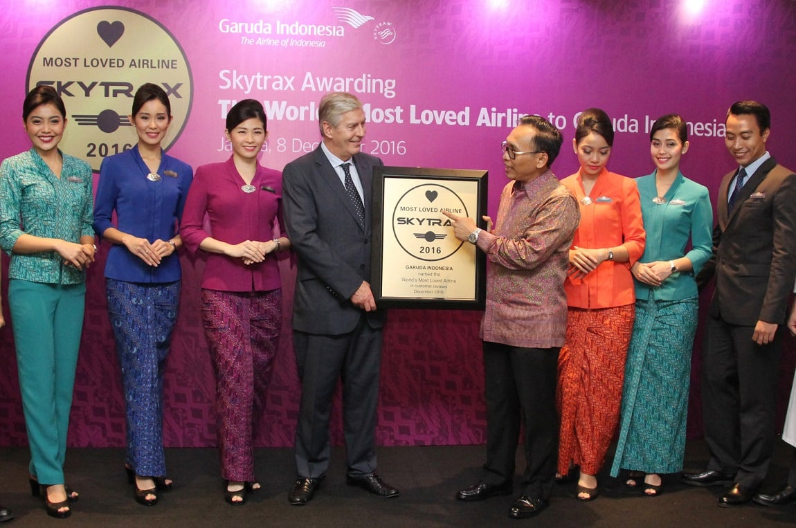 Garuda Indonesia Named as the Most Loved Airlines in the World by Skytrax